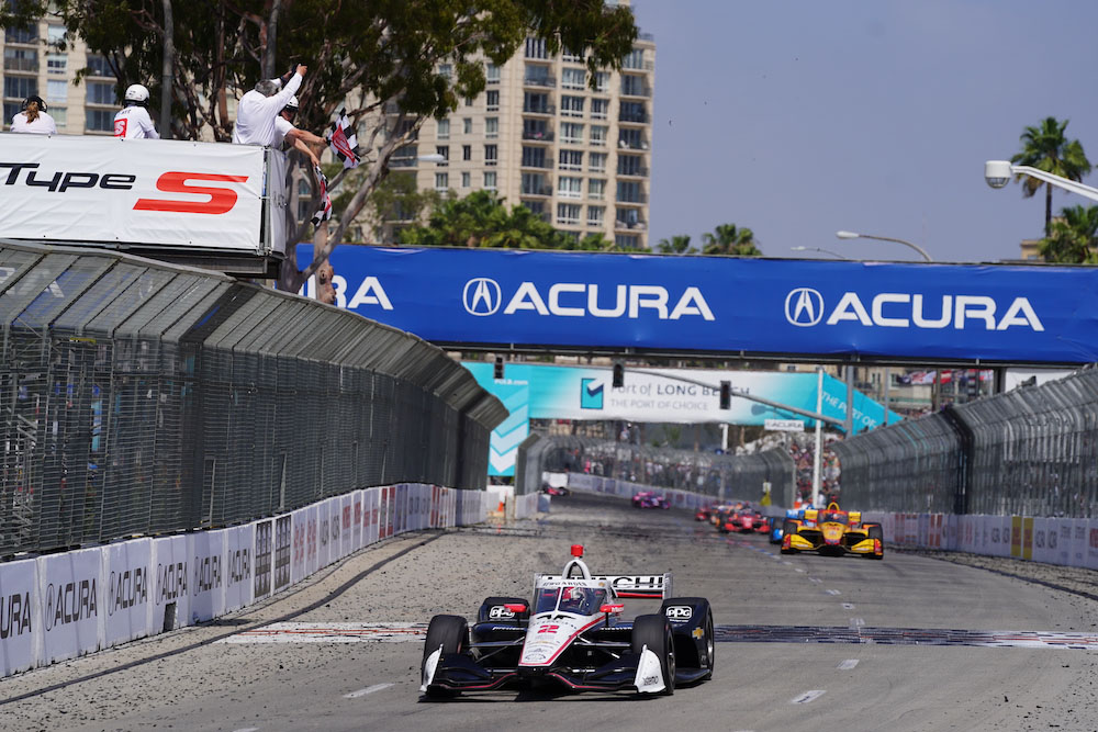 Josef Newgarden (Team Penske), ganador del Acura Grand Prix of Long Beach de la NTT INDYCAR SERIES 2022 (FOTO: Gustavo Rosso)